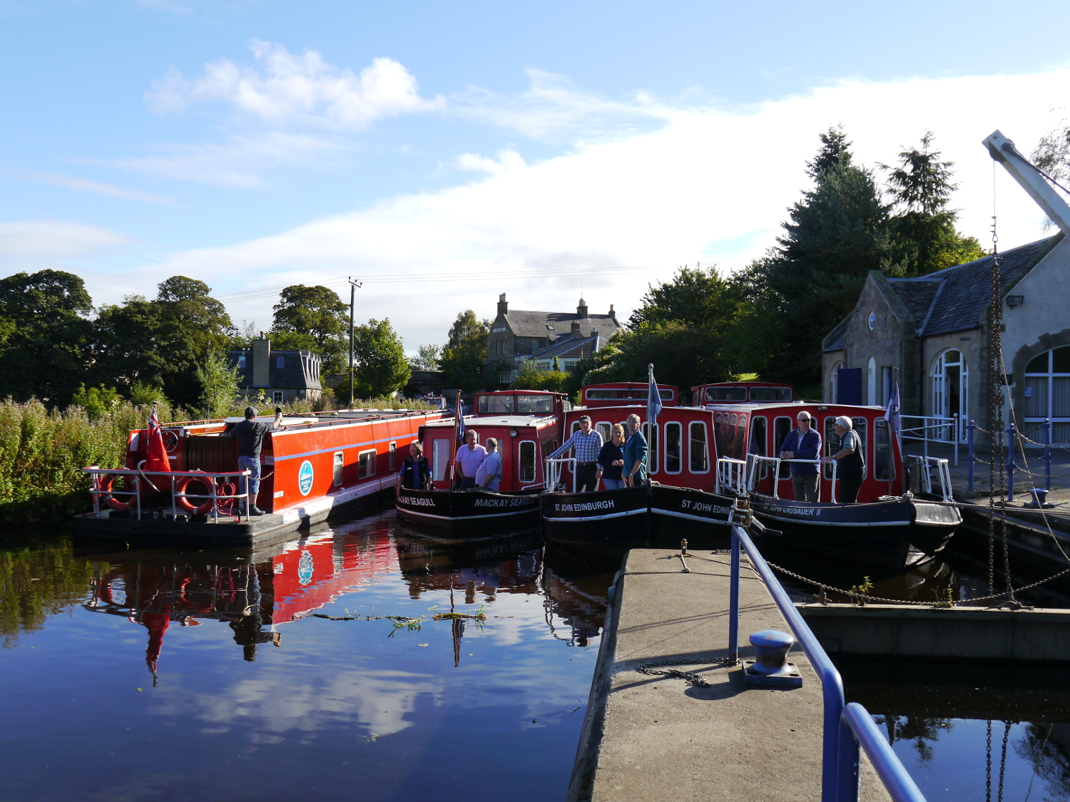 Seagull Trust boats at Ratho (c) Karen Marnie