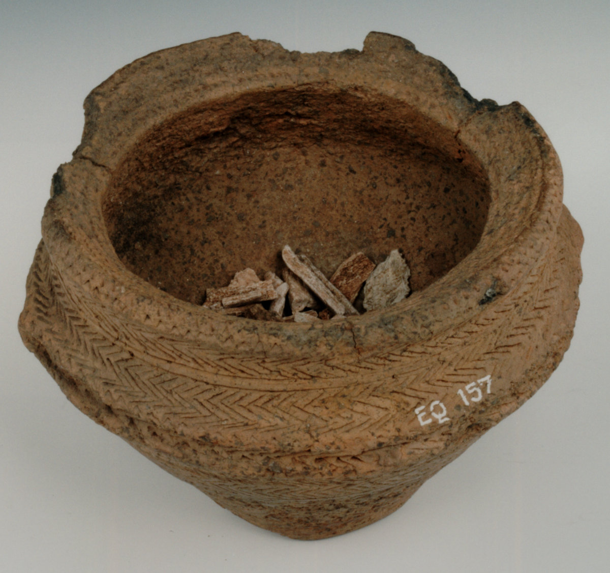 Pot found in a burial cist dating from 2200 to 1650 BC (c) National Museums of Scotland