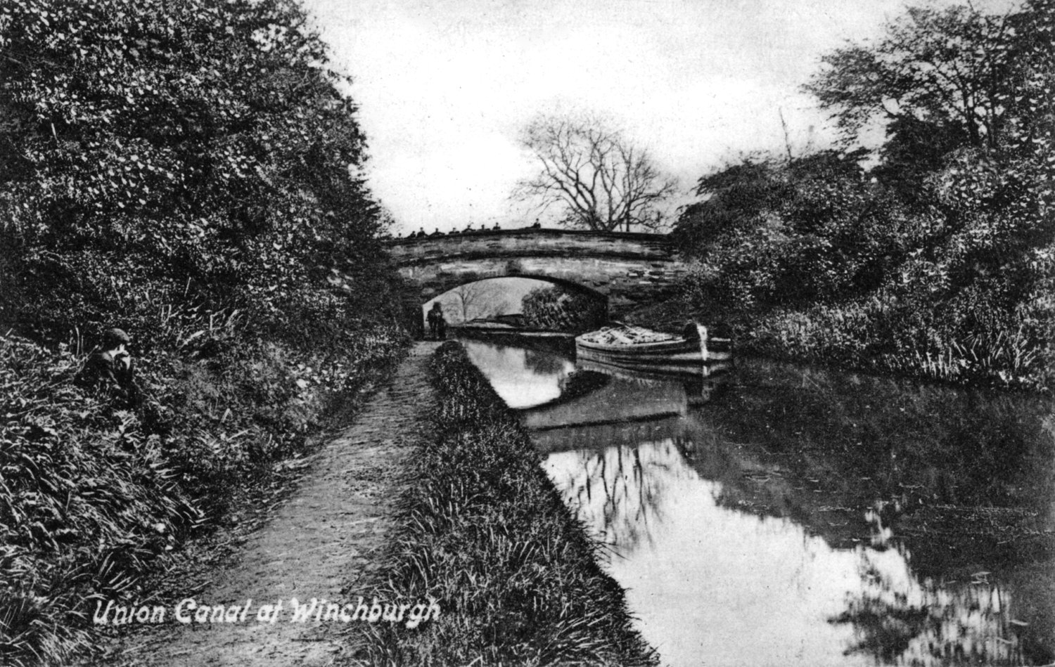 A scow on the canal at Winchburgh