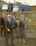 Margaret & Dennis Thatcher visiting the canal at Ratho (c) Brenda Sumner